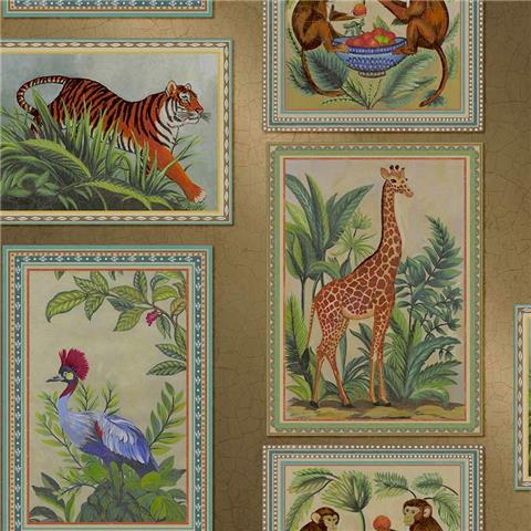 Holden Statement Tropical Frames Wallpaper 14270 Gold