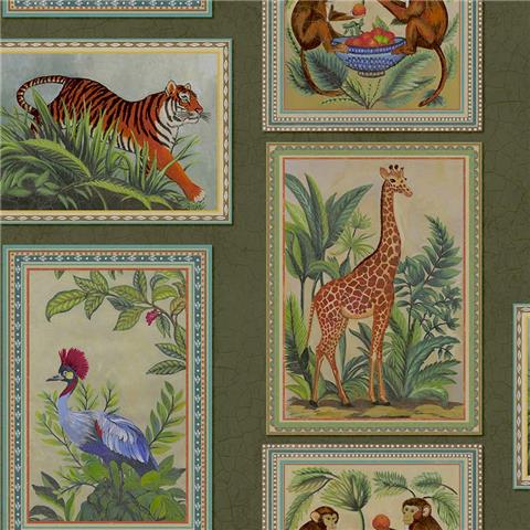 Holden Statement Tropical Frames Wallpaper 14271 Green