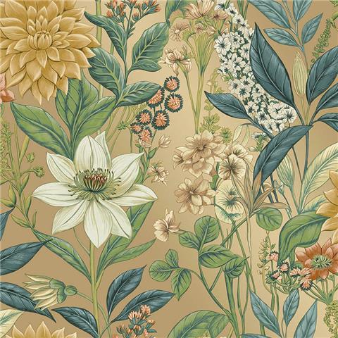 Holden Statement Grand Floral Wallpaper 14320 Gold