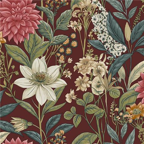 Holden Statement Grand Floral Wallpaper 14321 Berry