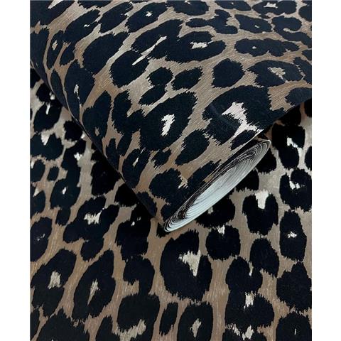 Holden Decor Makucha Genuine Flock Wallpaper 99532 Umber