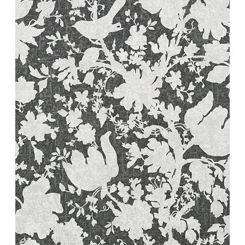 Anna French Seraphina Garden Silhouette Wallpaper AT6043 Black