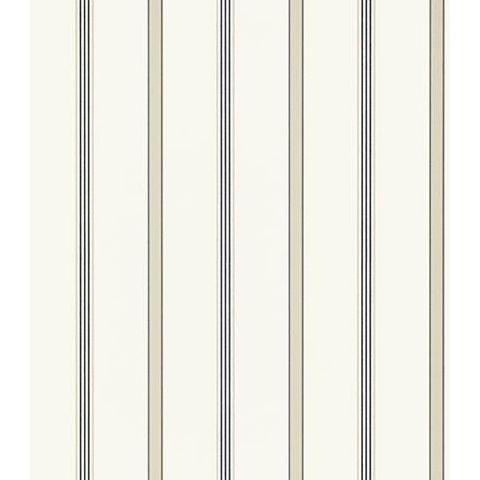 Anna French Serenade Dawson Stripe Wallpaper AT6140 Charcoal and Linen