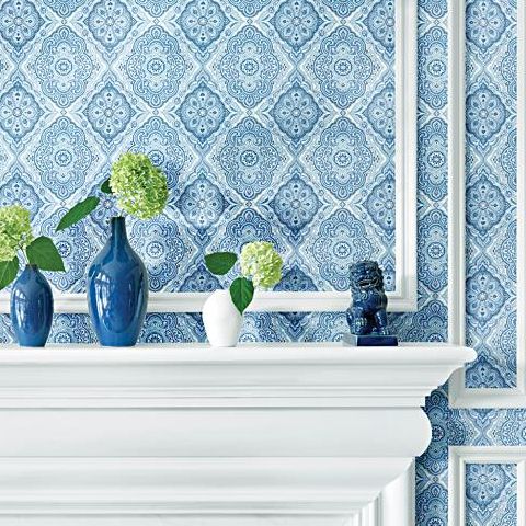 Anna French Serenade Stirling Wallpaper AT6143 Blue and White