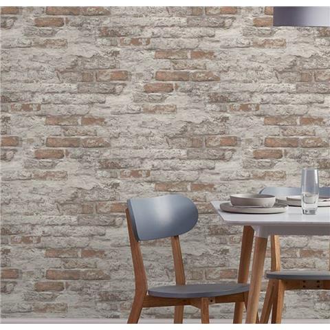 GranDeco Asperia Battersea Brick Wallpaper A58101