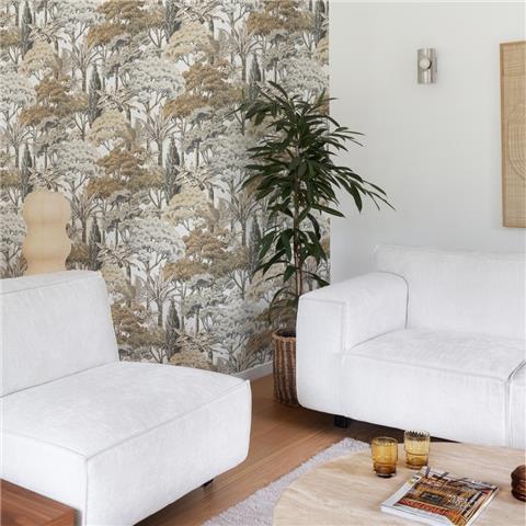GranDeco Karuna Vinyl Wallpaper A76301 Beige/Taupe