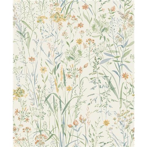 Grandeco Summer Meadow Wallpaper A76701 Sage