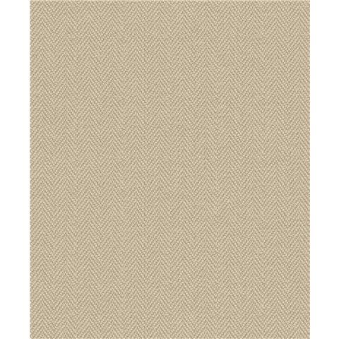 Grandeco Herringbone vinyl Wallpaper A86205 Taupe