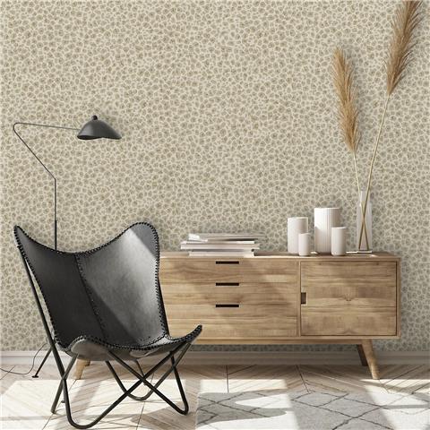 Grandeco Paul Moneypenny Leopard Print Wallpaper A86301 Cream/Gold