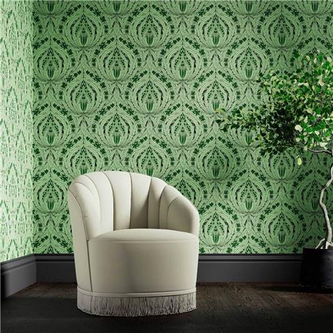 Sanderson Archive 0I Wallpaper Mildmay 510012 Goblin Green