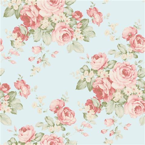 Abbey Rose 4 Floral Wallpaper AB27615
