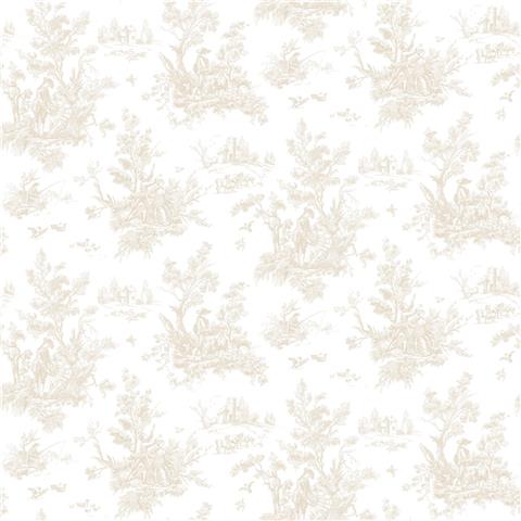 Abbey Rose 4 Toile Wallpaper AB27655