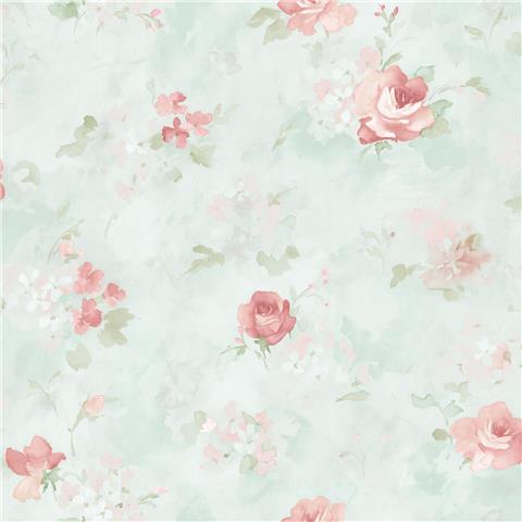 Abbey Rose 4 Floral Wallpaper AB42417