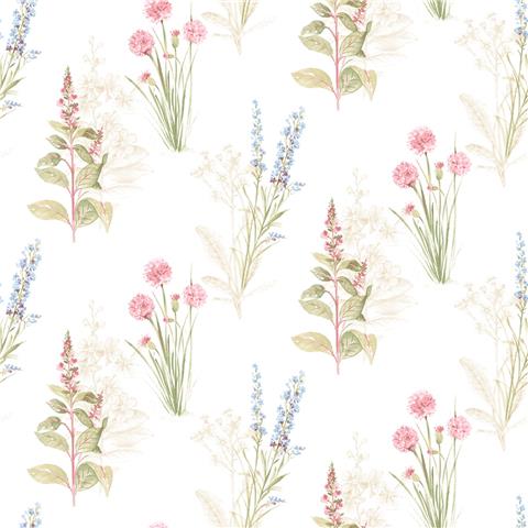 Abbey Rose 4 Floral Wallpaper AB42445