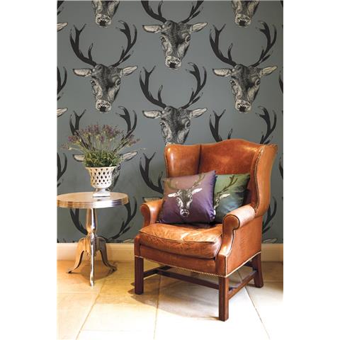 GRADUATE COLLECTION WALLPAPER Stag Grey