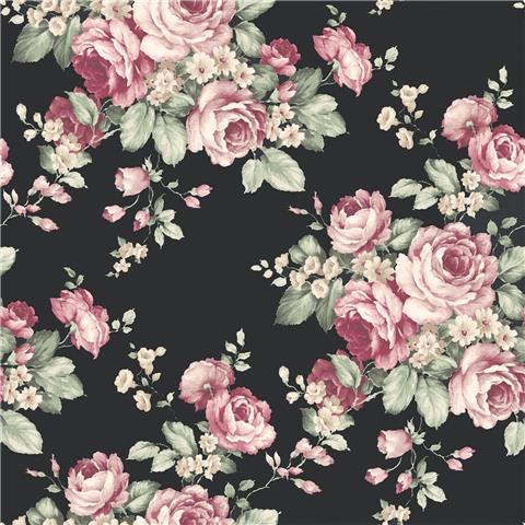 Abbey Rose 4 Floral Wallpaper AF37700