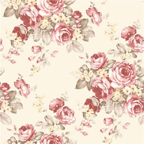 Abbey Rose 4 Floral Wallpaper AF37702