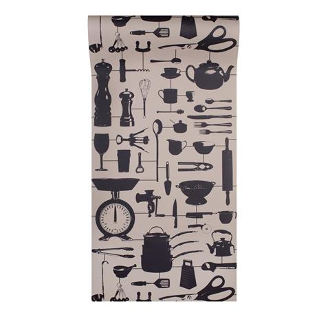 Graduate Collection Wallpaper Airfix Kitchen Taupe