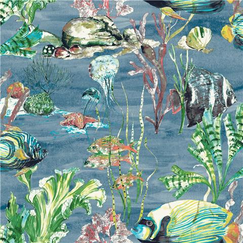 GranDeco Aquarium Fish Wallpaper A61302 Blue