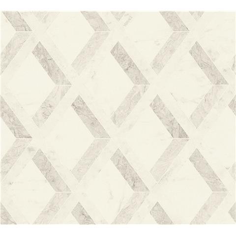 Versace VI Tarsia Wallpaper 791331 Cream/Grey