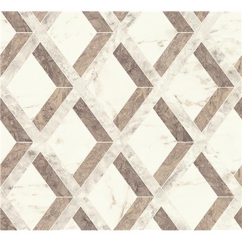 Versace VI Tarsia Wallpaper 791334 Brown/Grey