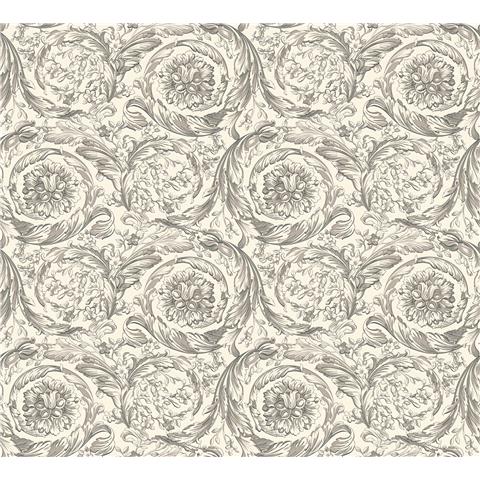 Versace VI Baroque Wallpaper 791353 Grey/White