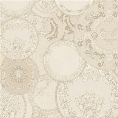 Versace VI Art de La Table Wallpaper 79136-1 Beige/Cream