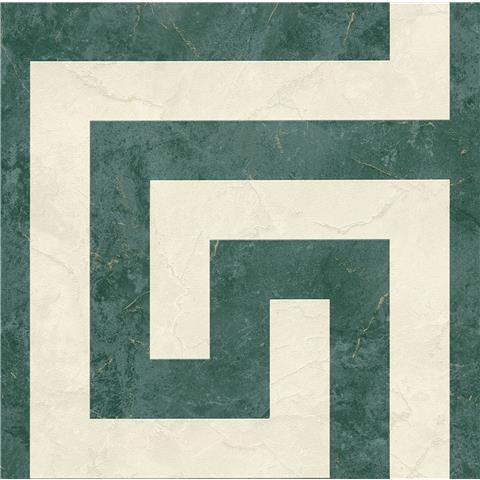 Versace VI Greek Key Wallpaper 79174-3 Cream/Green