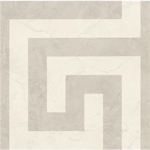Versace VI Greek Key Wallpaper 79174-5 Cream/Grey