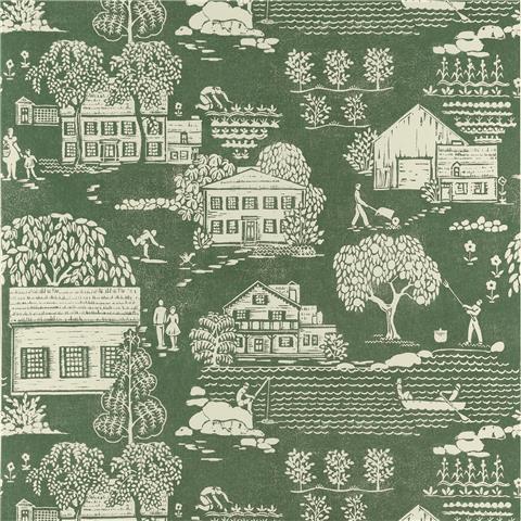 Anna French Belvedere Wallpaper Farmingdale AT16164 Green