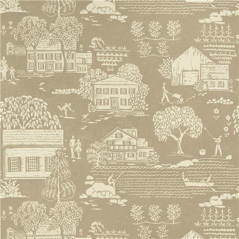 Anna French Belvedere Wallpaper Farmingdale AT16165 beige