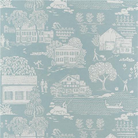 Anna French Belvedere Wallpaper Farmingdale AT16166 Blue