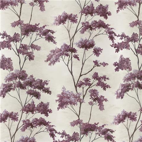 Anna French Belvedere Wallpaper Dalton A16167 Eggplant/Pearl