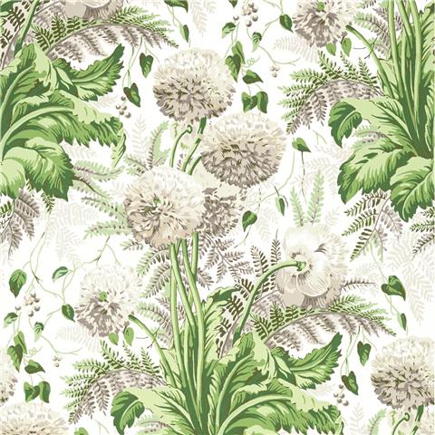 Anna French Devon Wallpaper Dahlia AT24538 Spring/White