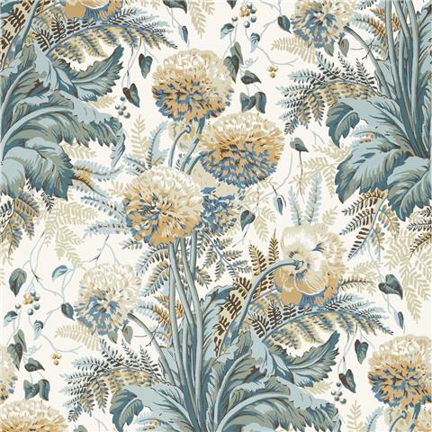 Anna French Devon Wallpaper Dahlia AT24539 Soft Gold