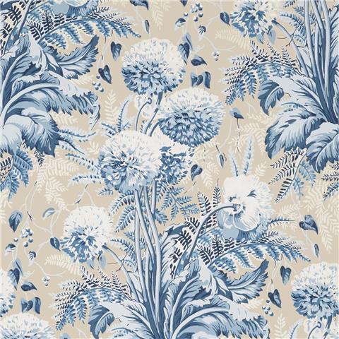 Anna French Devon Wallpaper Dahlia AT24540 Navy
