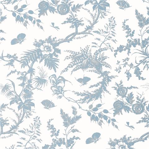 Anna French Bristol Wallpaper Newlands Toile AT57834 Soft Blue