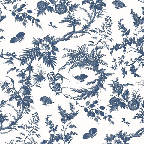 Anna French Bristol Wallpaper Newlands Toile AT57837 Blue
