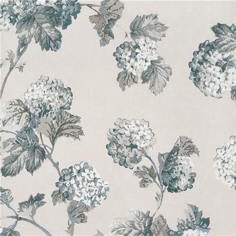 Anna French Bristol Wallpaper Sussex Hydrangea AT57847 Slate/Linen