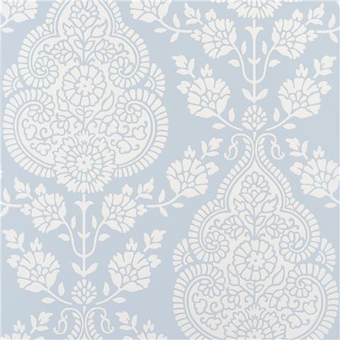 Anna French Bristol Wallpaper Balmuccia Damask AT57866 Soft Blue