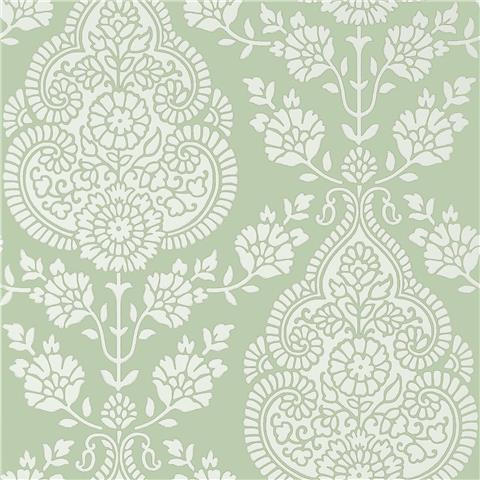 Anna French Bristol Wallpaper Balmuccia Damask AT57867 Soft Green