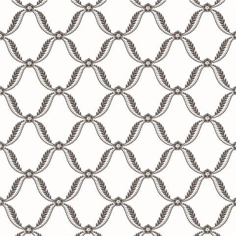 Anna French Bristol Wallpaper Tate Trellis AT57883 Black