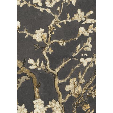 Van Gogh III Almond Blossom Wallpaper 501550 Black/Cream