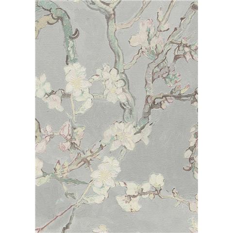 Van Gogh III Almond Blossom Wallpaper 5024254 Grey