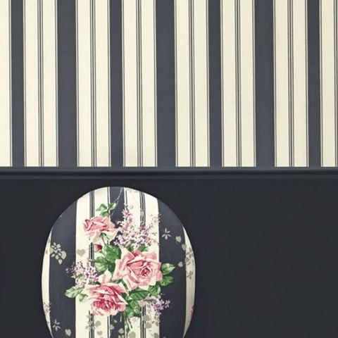 Sanderson Vintage II Wallpaper-Cecile Stripe DVIN214581