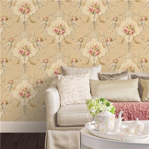 Galerie Classic Silks 4 Vinyl Wallpaper Ornamental Damask CI38234 p41