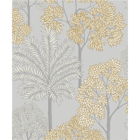 Grandeco Life City of palms wallpaper A49801 Silver