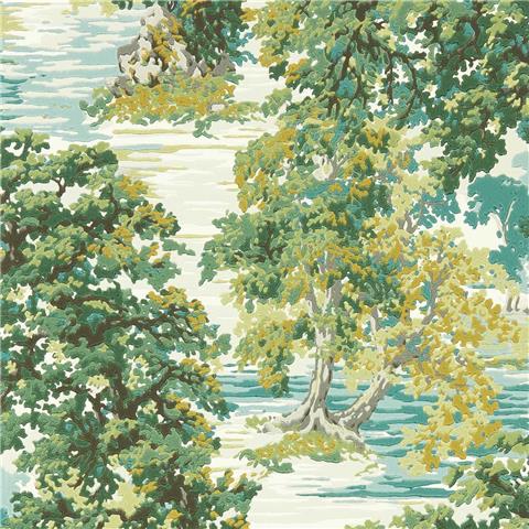 Sanderson Arboretum Wallpaper Ancient Canopy 217220 Sap Green