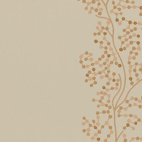 Sanderson Aegean Wallpaper-Sparkle Coral DAEG213038 Copper/Linen
