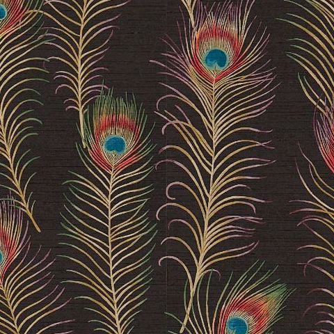 Sanderson Aegean Wallpaper-Themis DAEG213062 Carbon/Purple